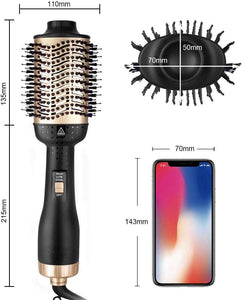 2020 Upgraded Hair Dryer Brush, One-Step Hair Dryer & Volumizer Blow Brush,5 In 1 Multifunction Hot Air Styler Brush, Professional Negative Ion Ceramic Blow Dryer Brush for All Styling